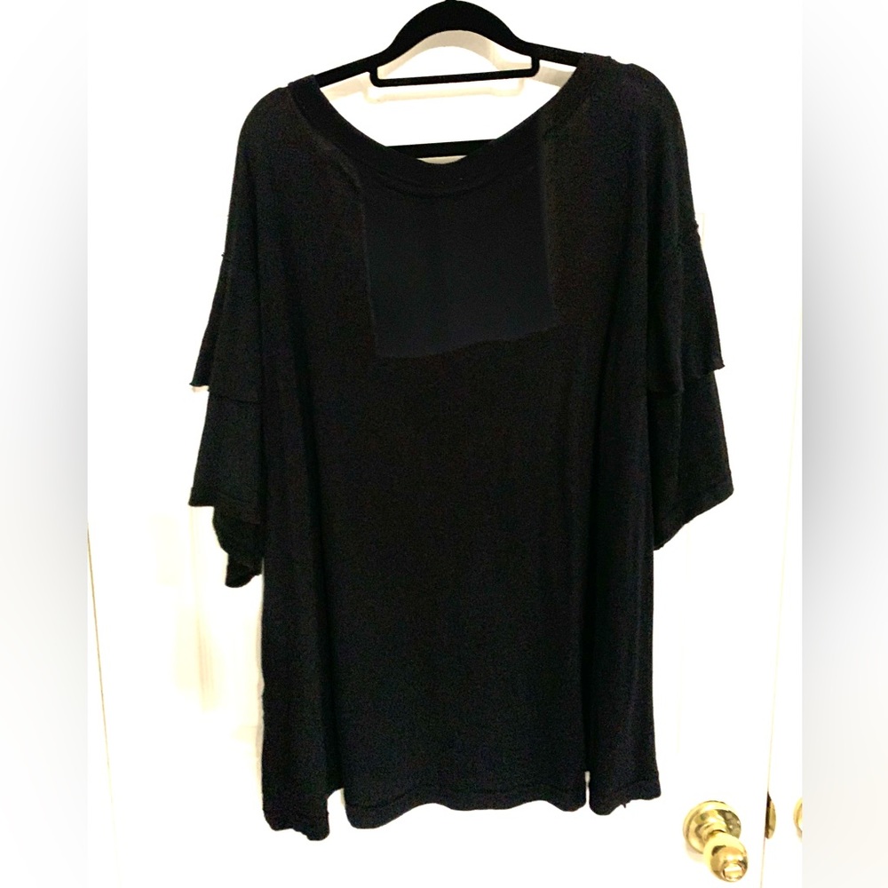 Free People Ruffle Sleeve Box Top - Picture 3 of 6